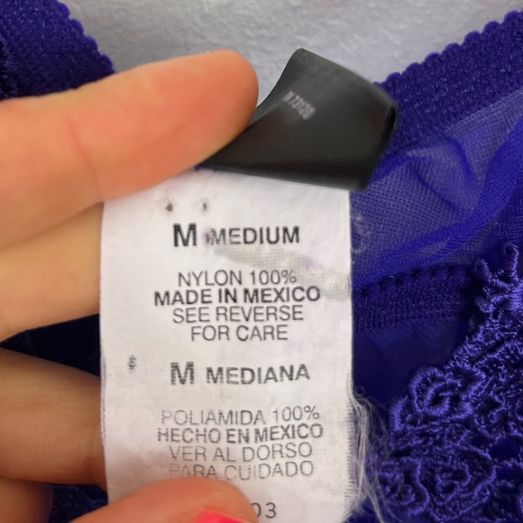 Frederick’s Of Hollywood Purple Sheer Babydoll Cami Sz M - Picture 8 of 10